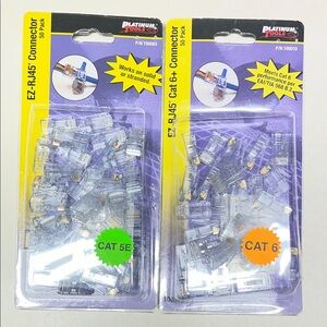 Platinum Tools EZ-RJ45 Connector Pack - Clear/Silver Hardware